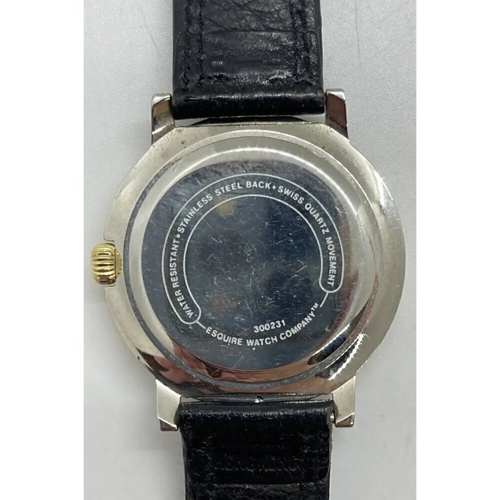 ESQ Swiss ESQUIRE Quartz 300231 Wristwatch Analog Women Watch Golf Ball Face